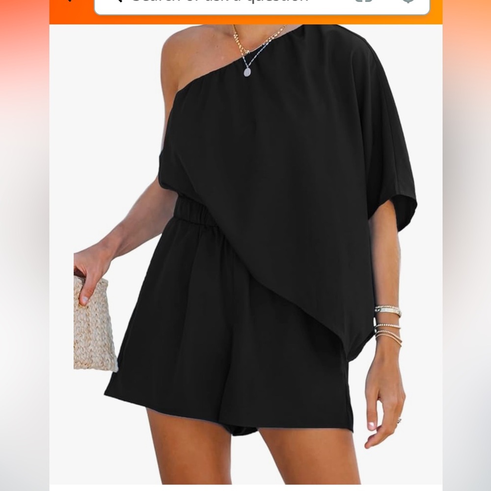 Chic Black Romper